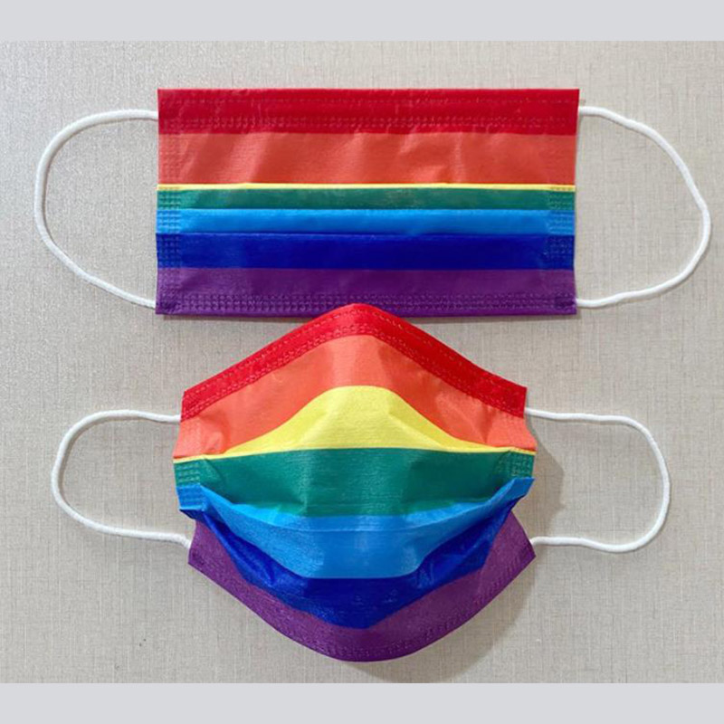 Rainbow Disposable 3-Layer Protective Face Mask